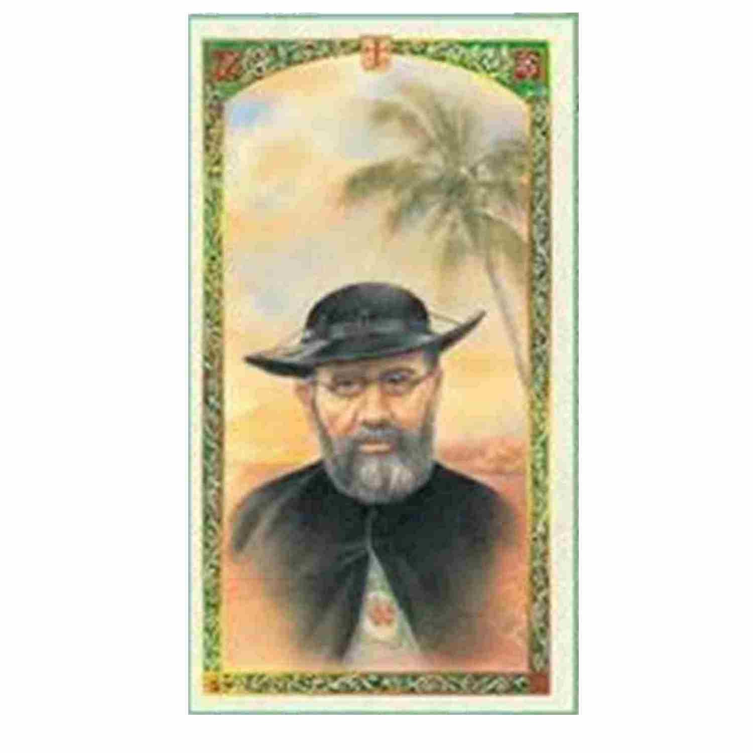 Saint Damien Damian of Molokai leper priest Set of 2 4 candles with