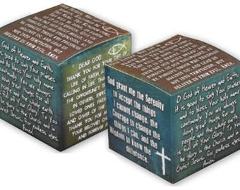 Original Prayer cube Gift box  Set of 36 in a pk  The Lord's Prayer The Serenity Prayer  Prayer for Peace Prayer of Thanks  Prayer of Praise