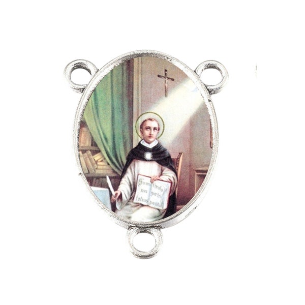 Saint Aquinas Beautiful Rosary Center Piece 18mm