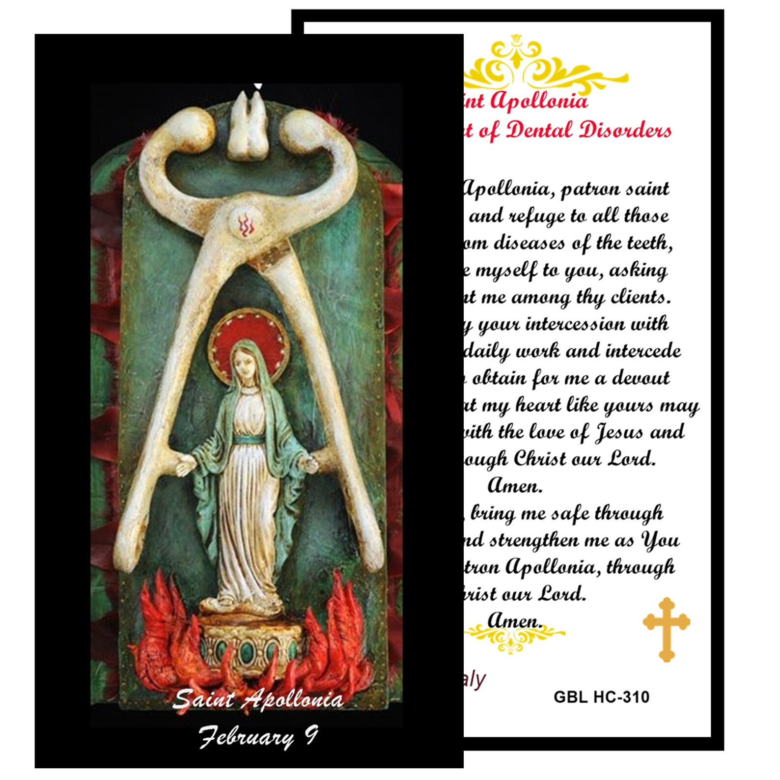Saint Apollonia Patron Saint of Dentists People With Dental Etsy