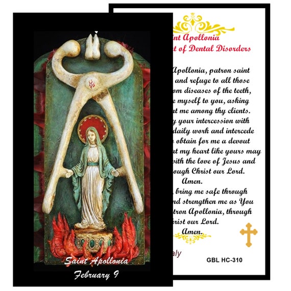 Saint Apollonia Patron Saint of Dentists People With Dental Etsy