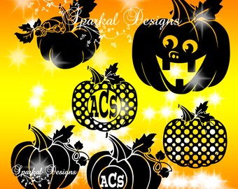 Halloween Pumpkin SVG File, Happy Halloween Silhouette Studio, Cut File, SVG Halloween Design