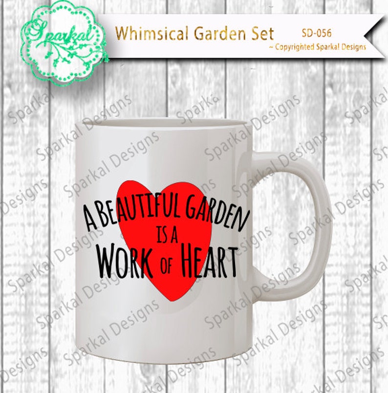 Whimsical Garden Svg Stencils Garden Quotes Gardening Decor Etsy