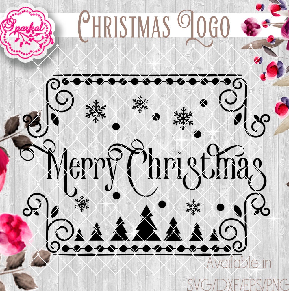 Download Vintage Rustic Merry Christmas Logo SVG File Cut Files ...