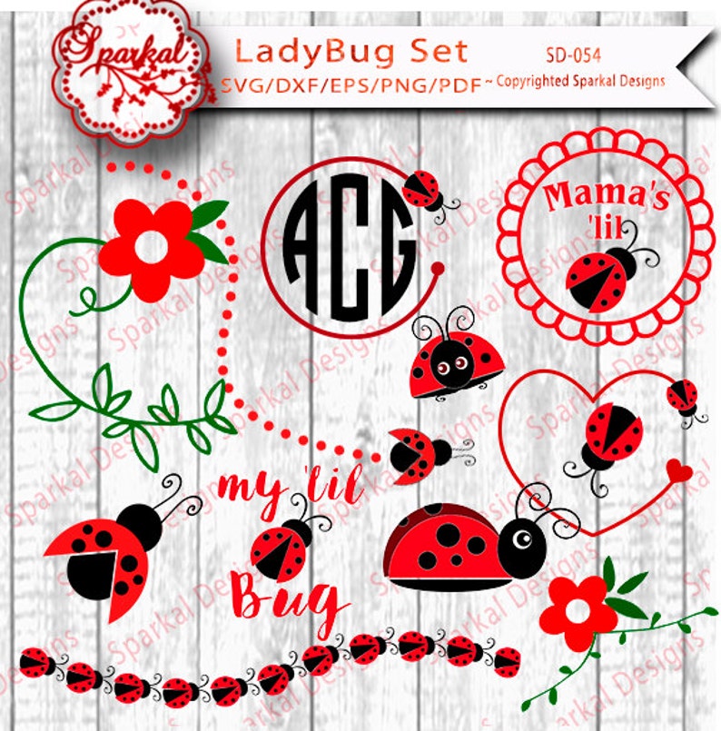 Download Bundle Ladybug SVG Cut File Lady Bug Cut Design Cutting | Etsy