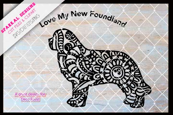 Download Zentangle Newfoundland Dog Cutting Files Svg Dxf Eps Png Etsy PSD Mockup Templates