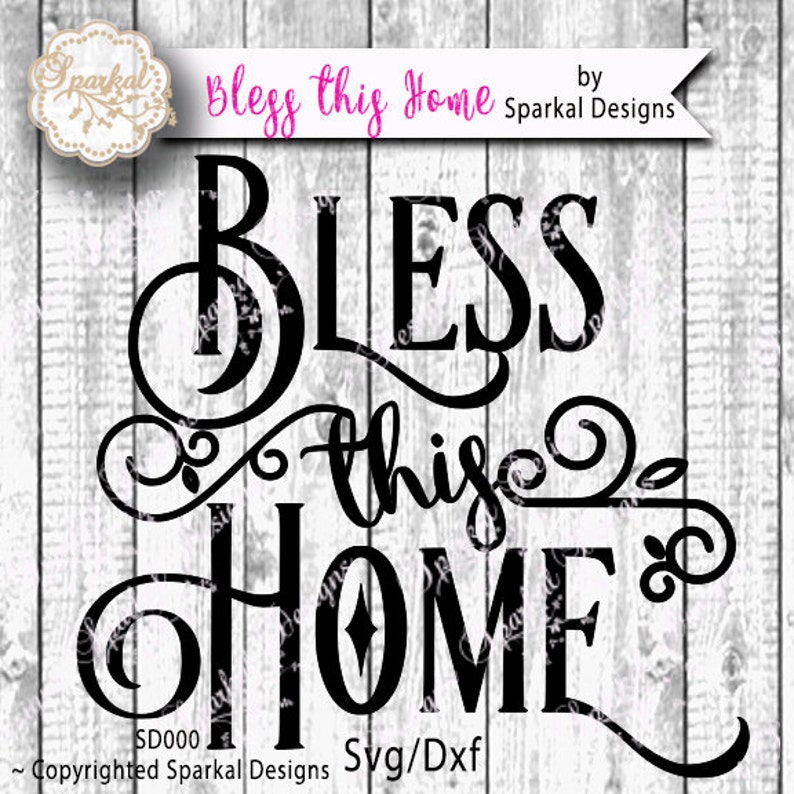Download Bless This Home Quotes Cutting design Vinyl Stencil SVG ...