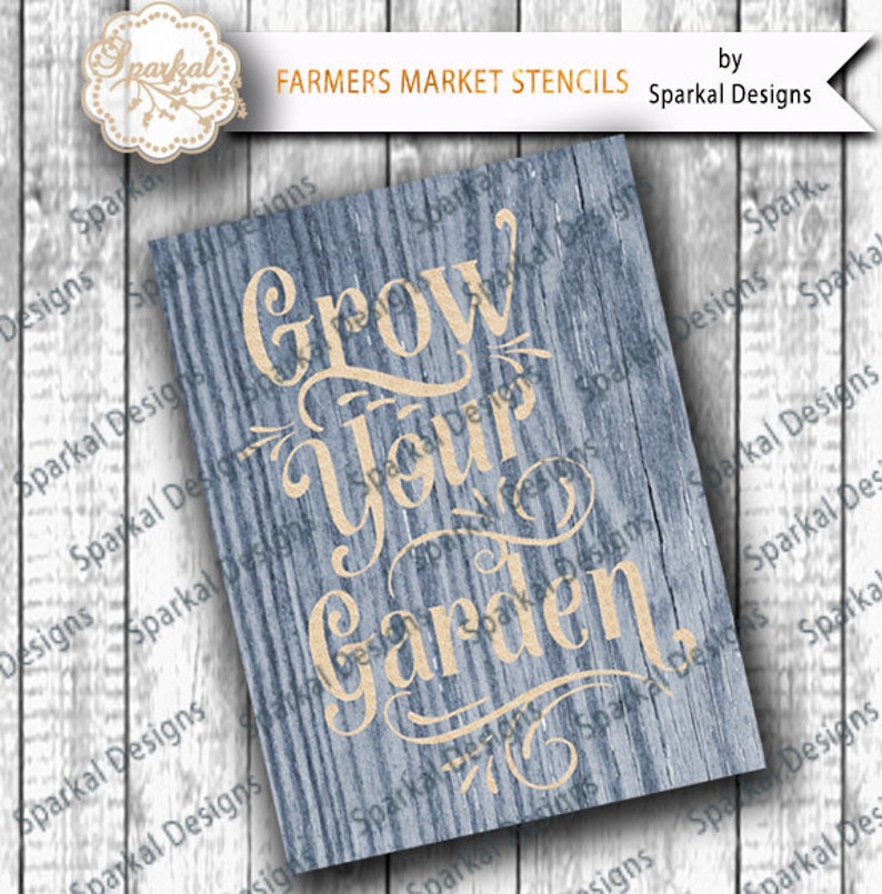 Garden Sign Stencil Quotes Cutting Design Vinyl Stencil Etsy