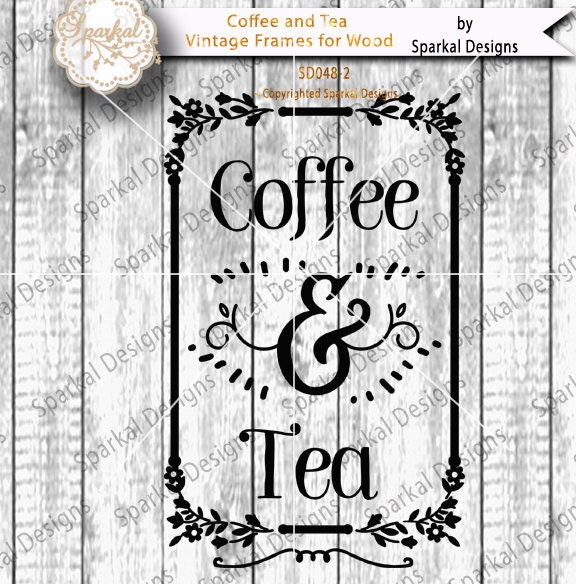 Download Coffee Shop Sign Stencil Quotes Tea Time Sayings Digital Etsy