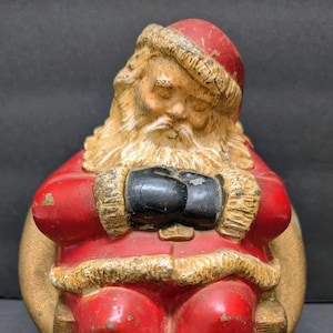 Vintage Santa Bank - Etsy
