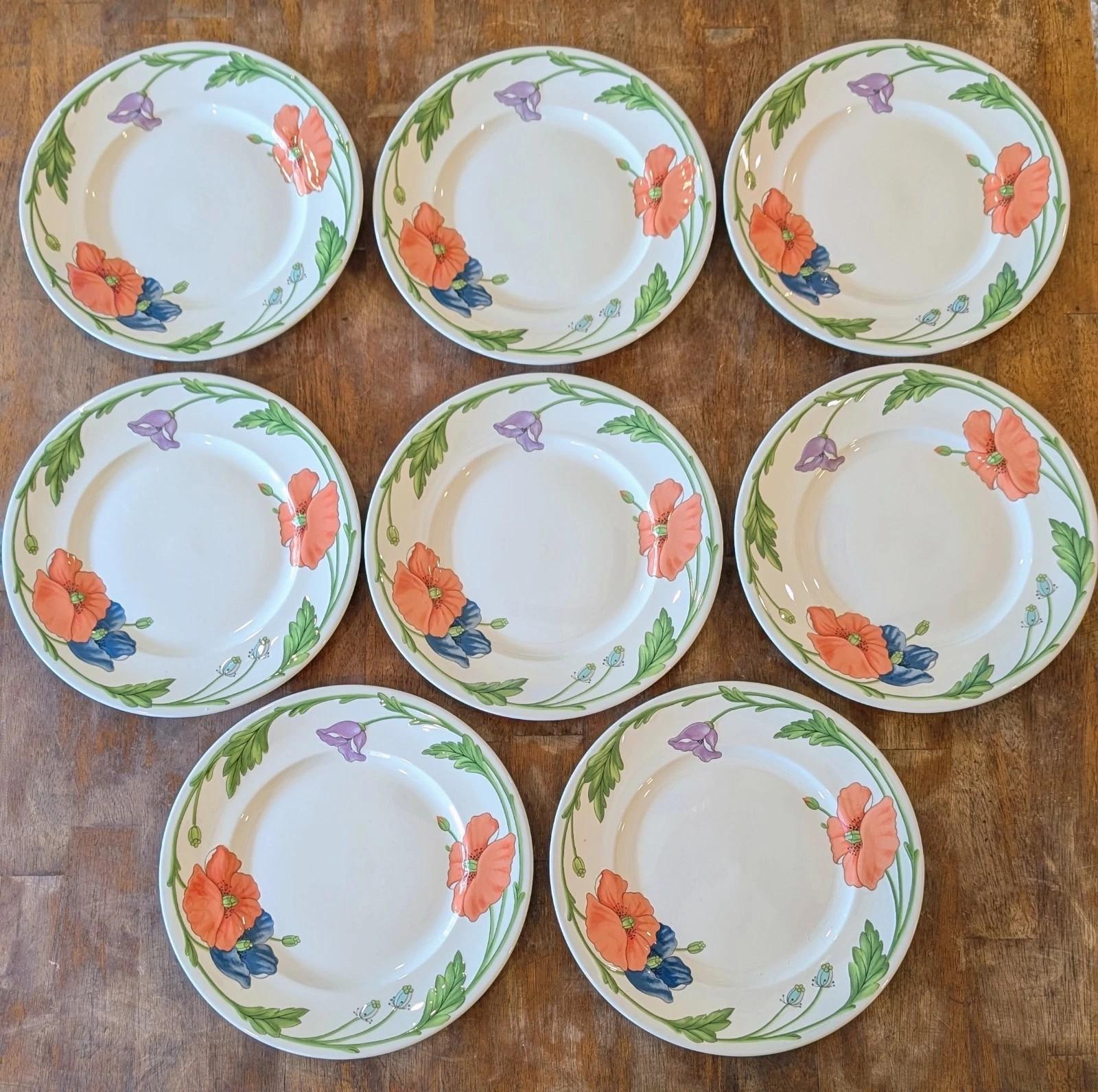 ♥️ドイツVilleroy & Boch アマポーラ プレート 3枚♥️2144 Villeroy and Boch Amapola - Etsy