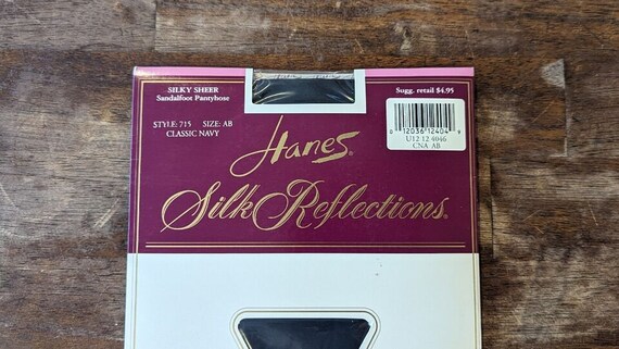 Vintage Hanes SILK REFLECTIONS Silky Sheer Pantyh… - image 2