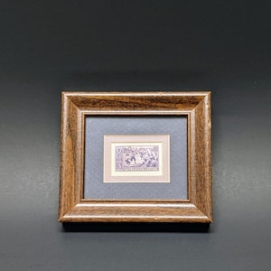 BASEBALL Stamp Baseball 3c Cent Stamp Framed & Matted Memorabilia 1939 #855 Commemorative Collectible