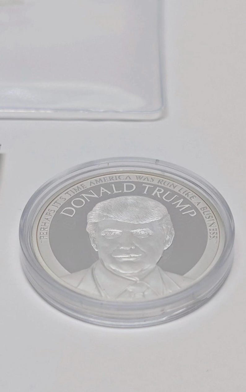 Speeches of DONALD TRUMP Commemorative Silver Coin Collection American Mint COA immagine 5