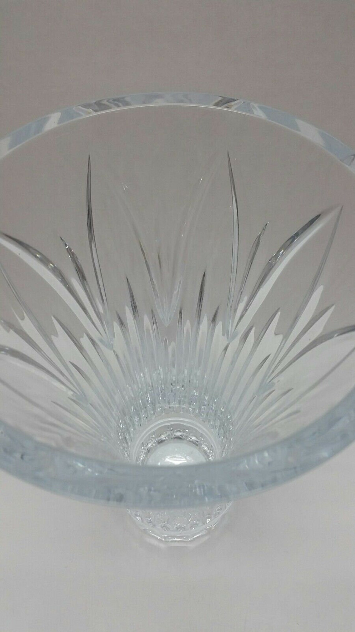 MARQUIS By WATERFORD Crystal Cut Flared Vase Saxony Pattern Etsy