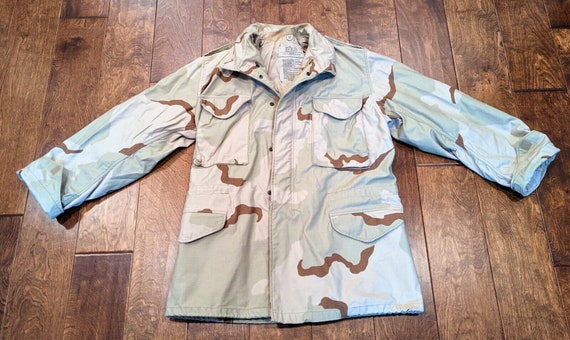 American Desert Camo Vintage Field Jacket 90s Military 