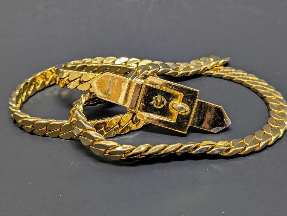Vintage ACCESSOCRAFT Gold Tone Belt: Women display picture 3