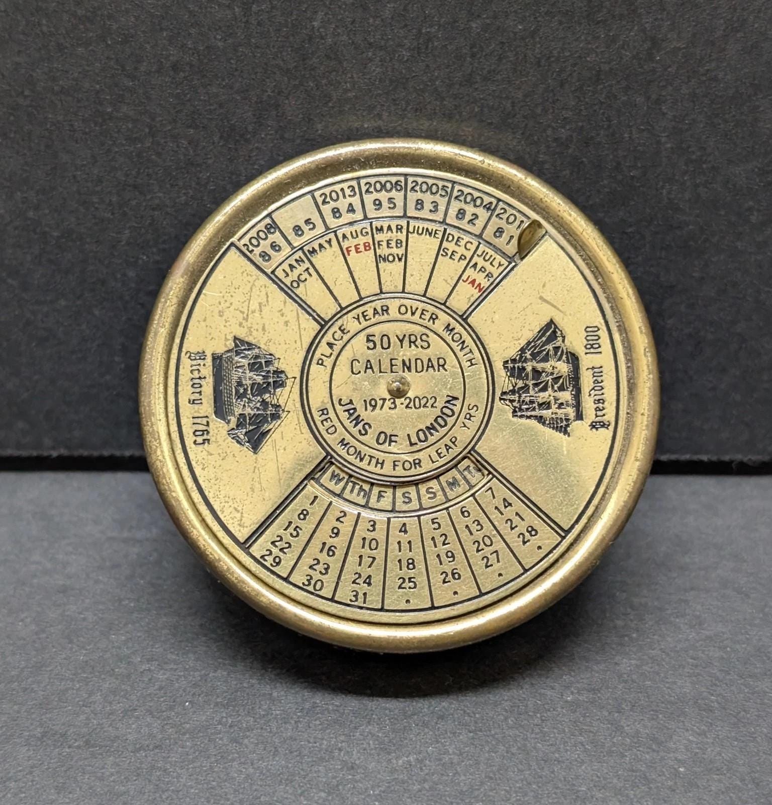 50 Year Calendar Paperweight - Etsy