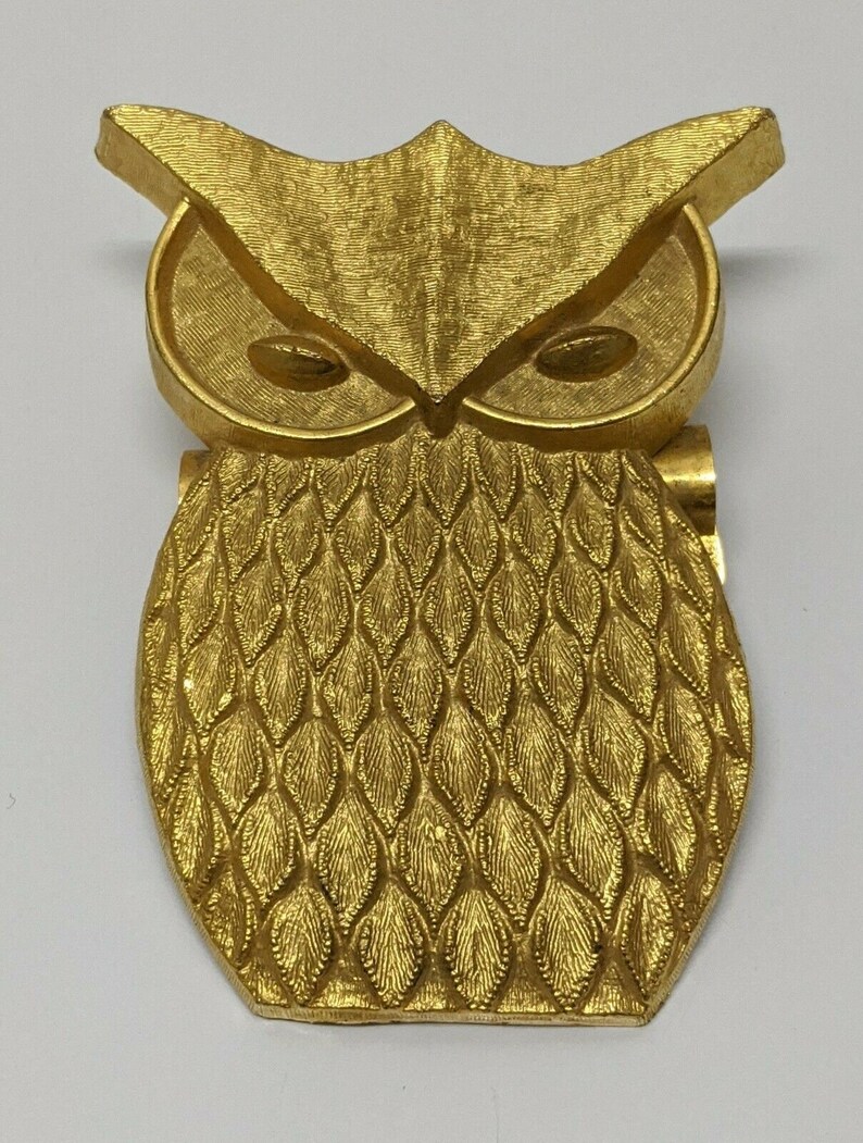 Vintage Large Gold Brass Owl Paperclip Hunt Clip No 2 by Hunt Etsy