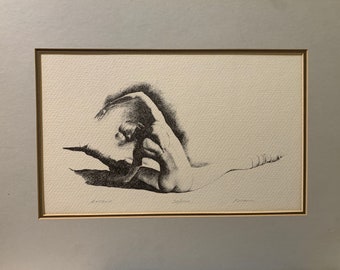 Textured, Limited “Extend” Lithograph by M. Stanu