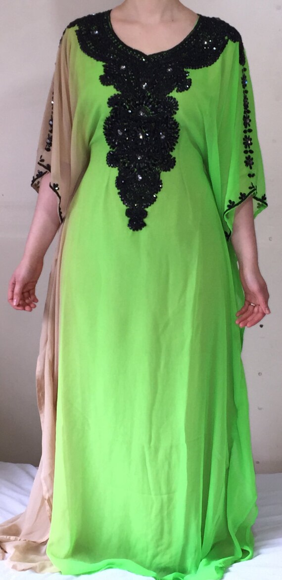 fluorescent maxi dress