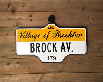 Village of Brockton - Toronto Street Sign