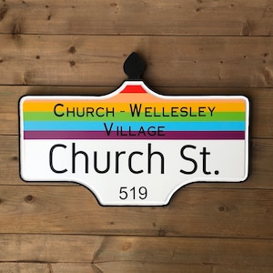 Church-Wellesley Village - Plaque de rue de Toronto