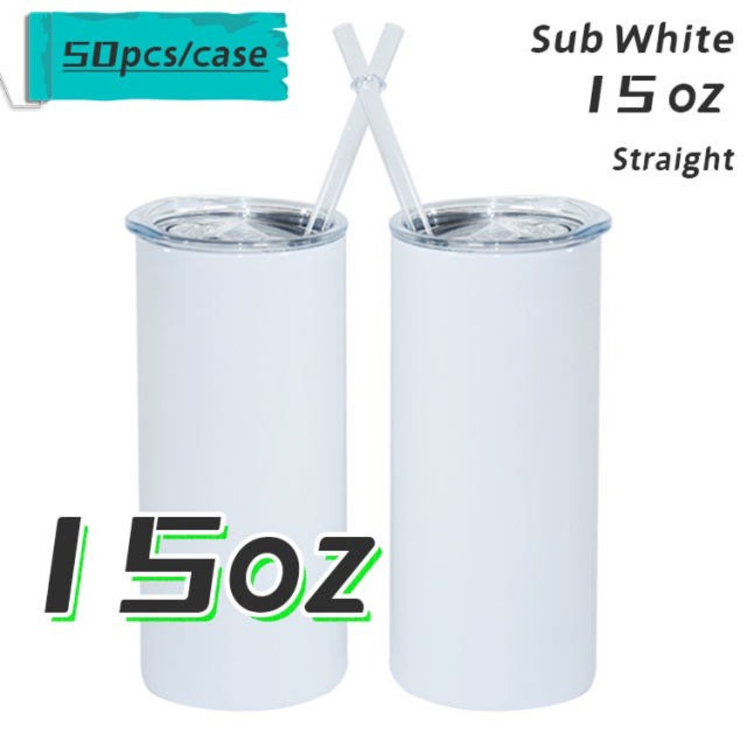 50 Case of 15oz Sublimation Tumblers, Blank Tumblers, 15oz Blank Tumblers, Sublimation, Bill
