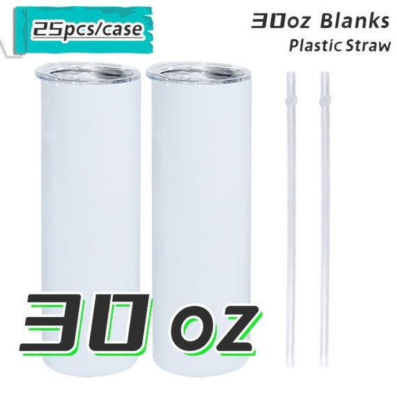 25 Case of 30oz Stainless Steel Skinny Tumblers, Sublimation