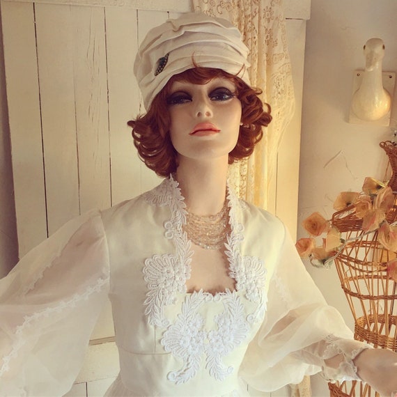 1960 S Wedding Dress Boho Bohemian Billowy Hippie Antique Etsy