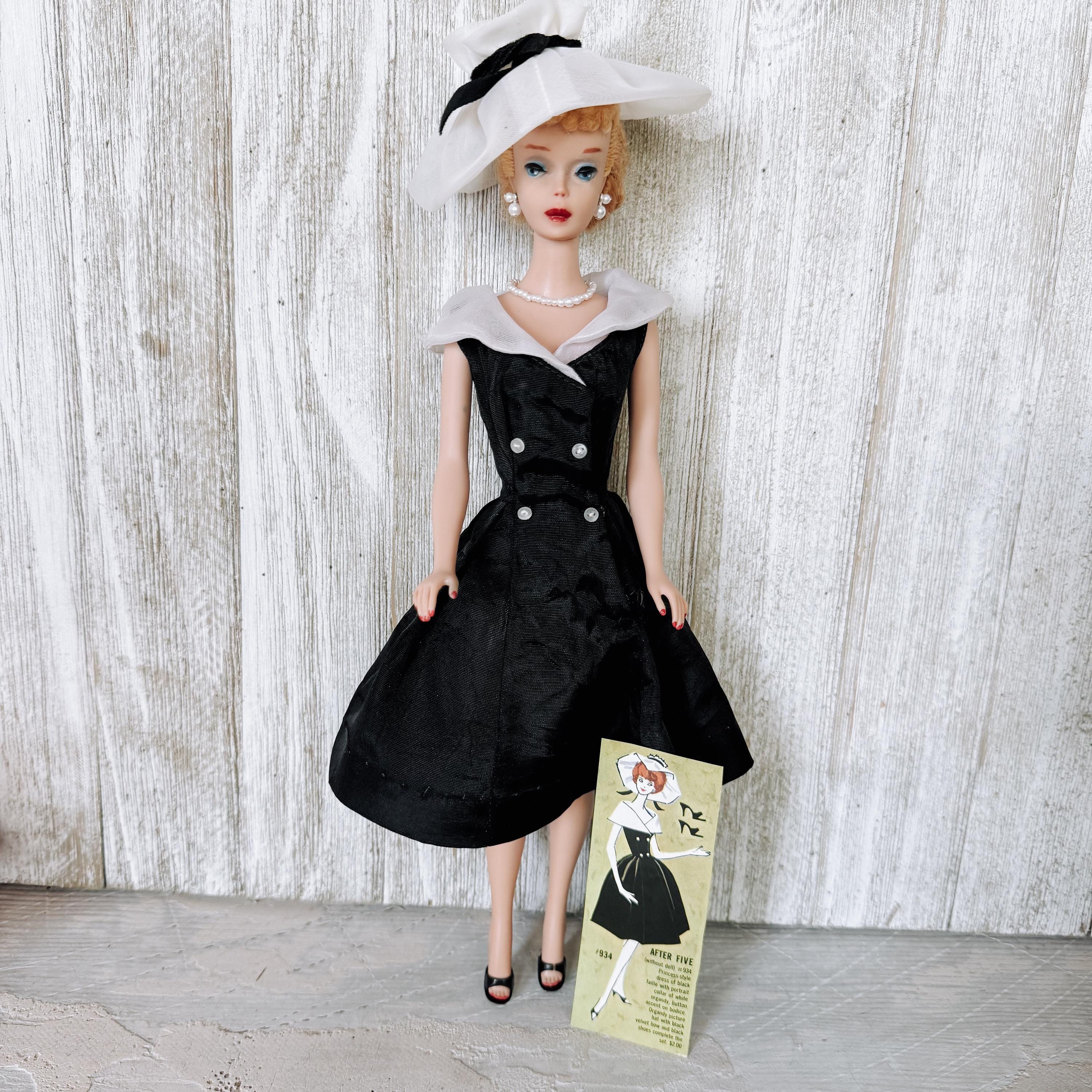 barbie doll black and white dress Barbie 60th Anniversary Doll Black & White Dress – Square Imports