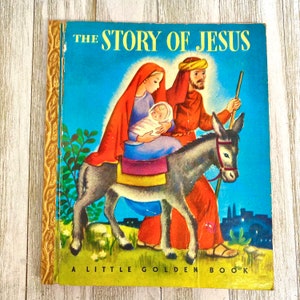Rare 1946 Little Golden Book The Story of Jesus by Beatrice Alexander “B” edition Misprint with extra pages