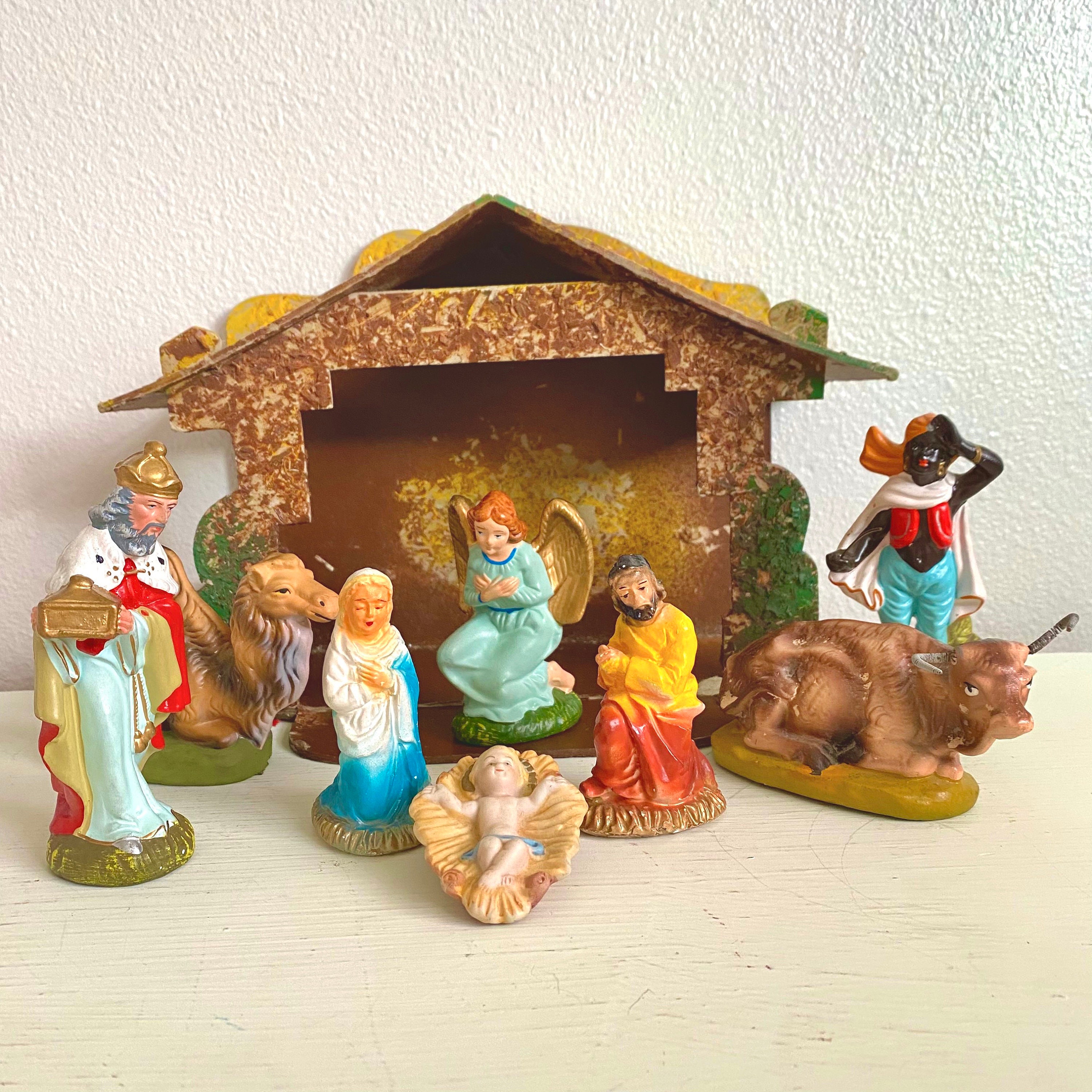 Vintage Nativity Set Japan Nippon Yoko Boeki Co 9 Piece With Etsy