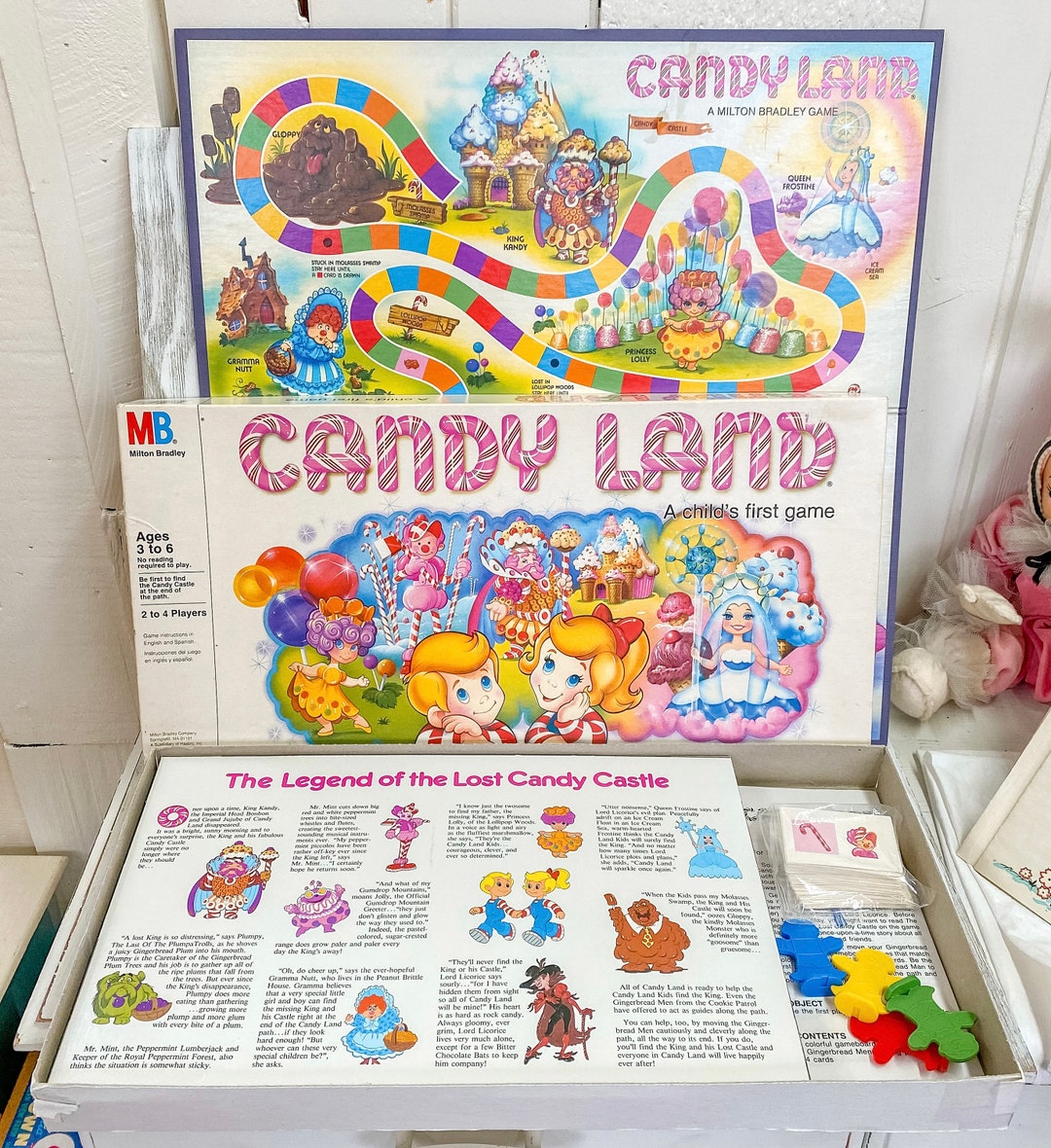 1984 Candy Land Vintage Board Game Complete Milton Bradley Etsy