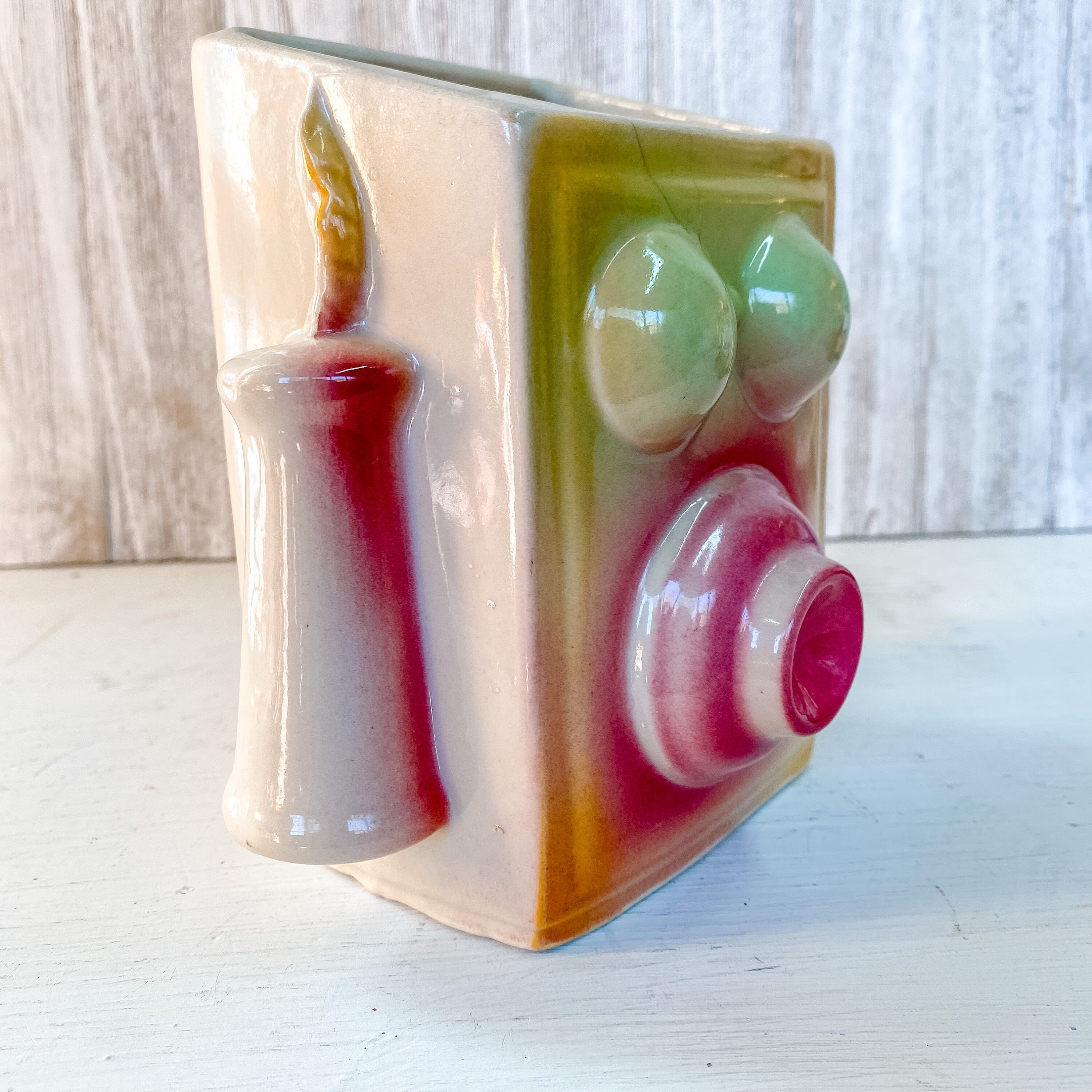 Vintage 1940s Shawnee Pottery Antique Telephone Wall Pocket Etsy