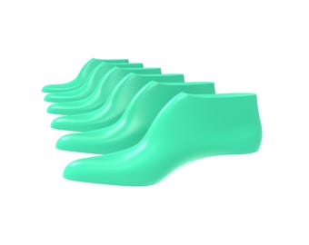 Horma completa para botas vaqueras de mujer, tallas 34-39 EU, moldes para botas vaqueras, archivos CAD/STL, herramientas digitales para la fabricación de calzado, kit de impresión 3D.