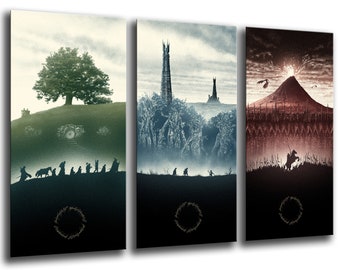 Cuadro Moderno Fotográfico El Señor de loa Anillos, 97 x 62 cm ref. 26111