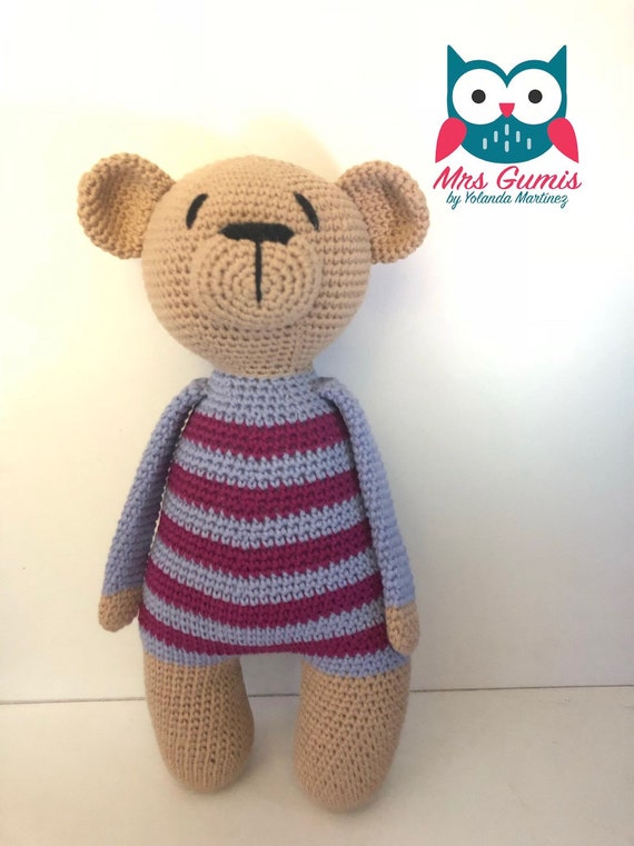 striped teddy bear