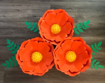 3 piece paper flower set