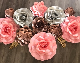 11 piece paper flower set