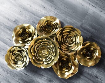 7 piece paper flower set