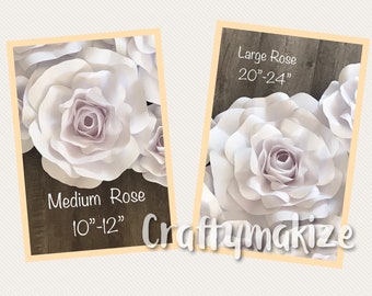 Large Rose Paper Flower