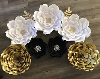 7 piece paper flower set