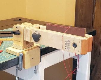 HV - Large Leather Craft Stitching Pony Vise (8" Fixed clamping space) with optional accessories