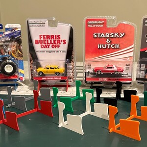 Expositor grande de cartón para tus ruedas Green Light/Hot Wheels impresas en 3D (paquete de 6)