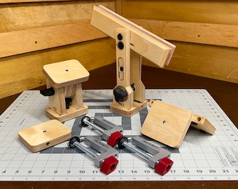 HV10-W Leather Craft Vise Stitching Pony with Rotating Wings (10" Clamping Space), Crafted in the USA