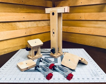 HV - XL 8" Fixed Wing, Leather Craft Stitching Pony Vise ( 8" of clamping space, 12" of depth) with optional accessories