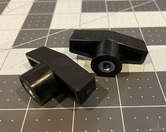 T Knob   1/4-20  Thread Size, 1"L, Thru, Steel Qty 1