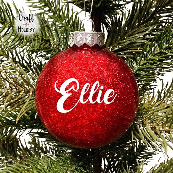 Christmas Ornament, Personalized Christmas Ornament, Christmas Ornament 2023, Glitter Ornament, Bulk Personalized Ornament, Company Ornament