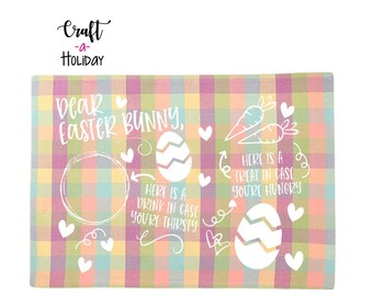 Easter Place mat | Decorative Easter Bunny Place Mat | Happy Easter Place Mat | Easter Basket Stuffer | Easter Gift